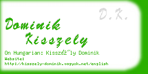 dominik kisszely business card